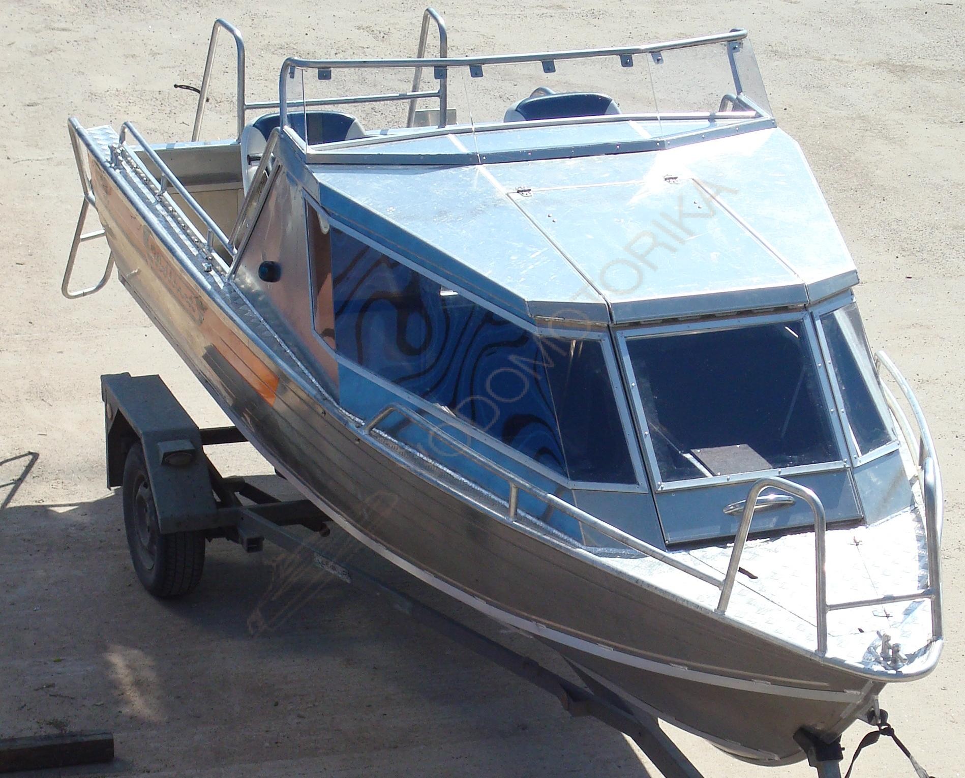 Алюминиевая лодка Wellboat 53 рубка