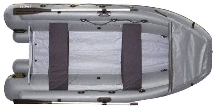 Надувная лодка Фрегат M-350 FM Lux (светло-серый)