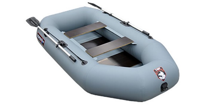Гребная лодка Хантер 250МЛ (серый)