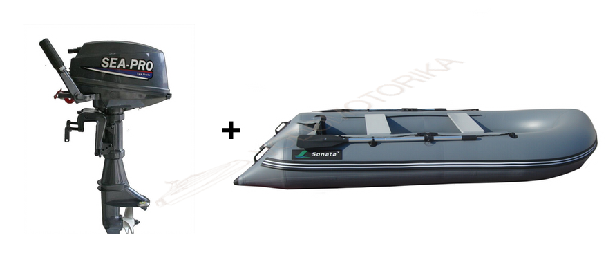 Комплект Моторно-гребная лодка Sonata 315F(P) и 2-х тактный мото SEA-PRO Т 9.9S