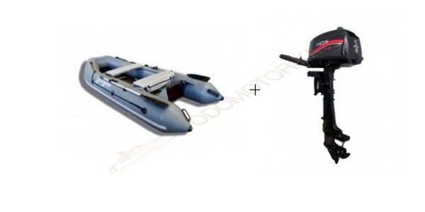 Комплект Лодка RiverBoats RB-300+Лодочный мотор HDX T 5 BMS (2-х тактный)